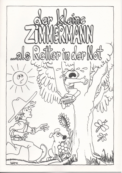 Malbuch "Der kleine Zimmermann ... als Retter in der Not"